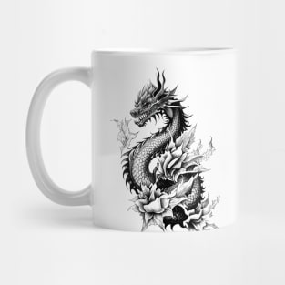 Dragon Fantasy Wild Animal Illustration Art Tattoo Mug